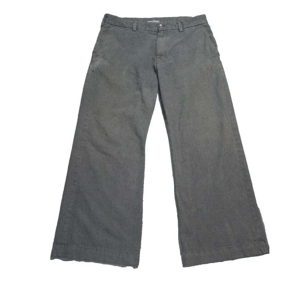 Mens Banana Republic 38X29 100% cotton wide leg Y2k Pants Twill